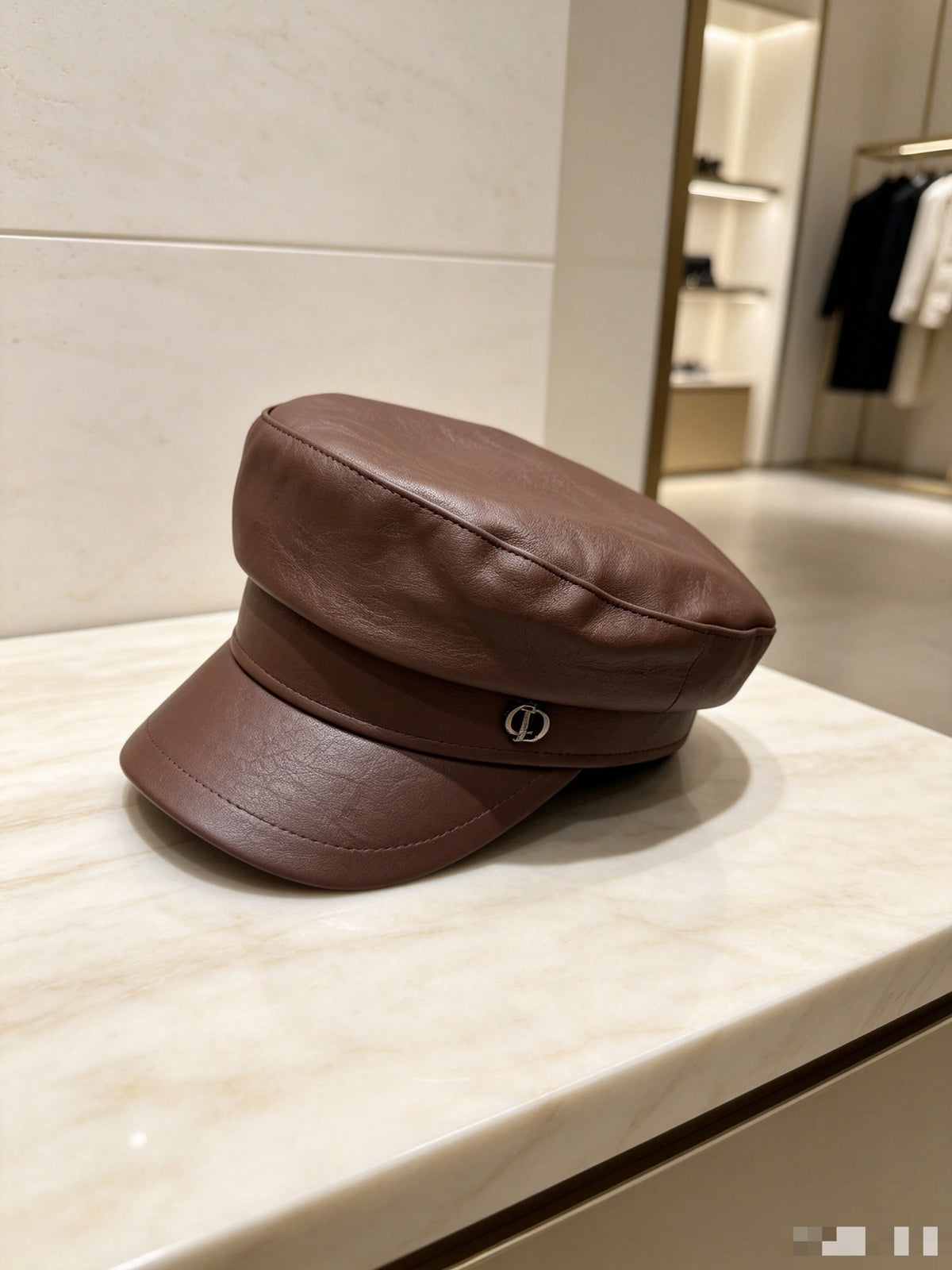 Dior Classic Leather Military Cap