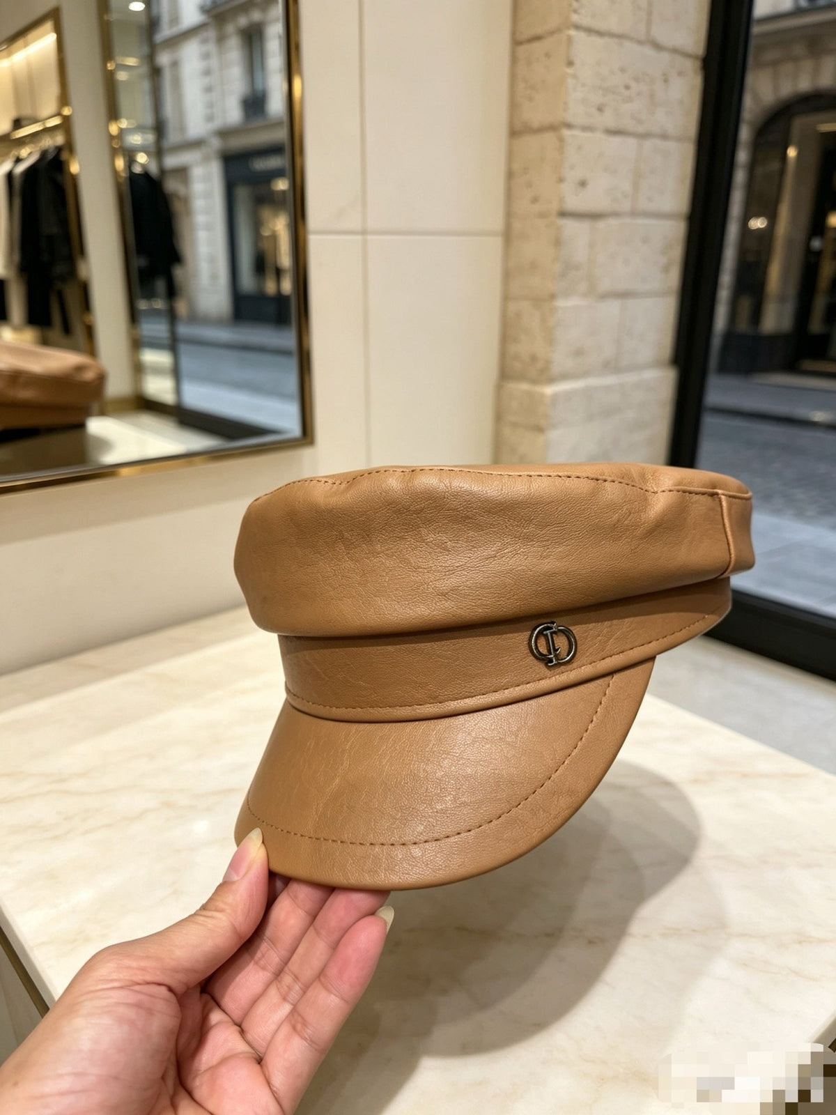 Dior Classic Leather Military Cap