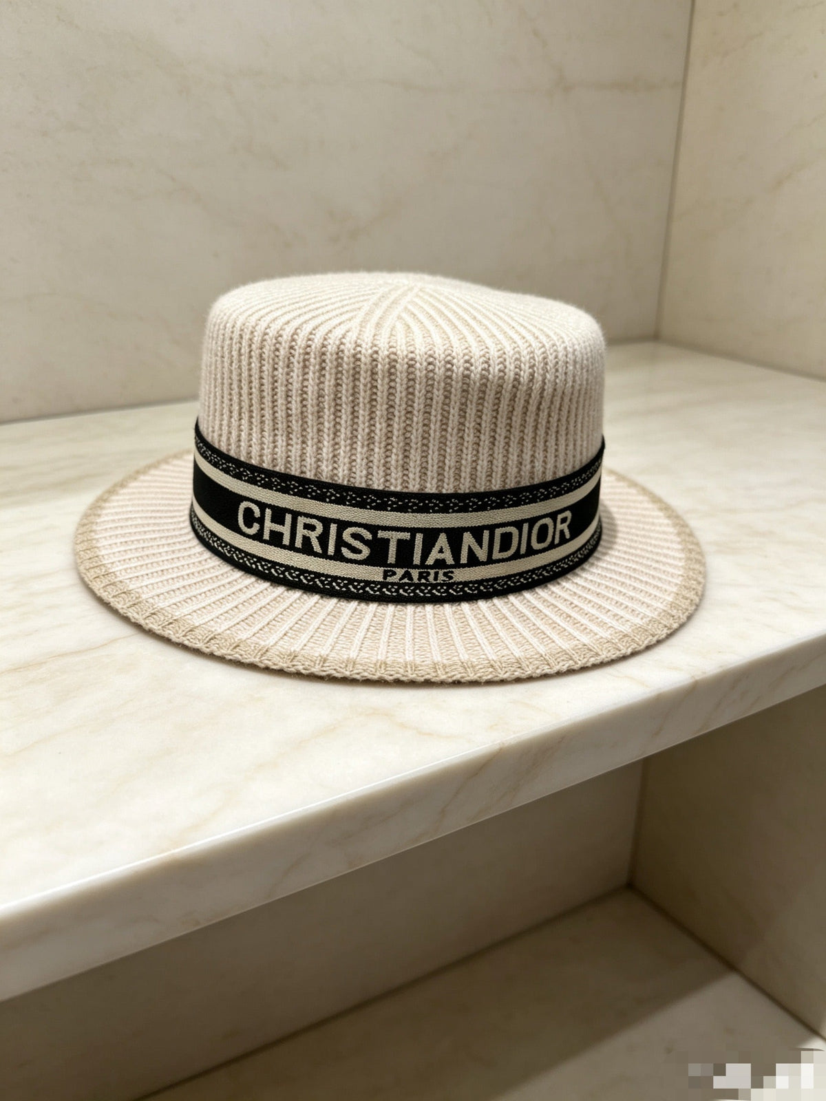Dior New Wool Flat-Top Hat