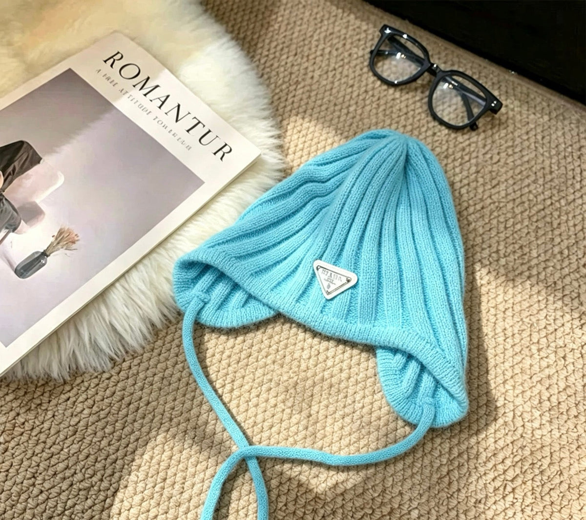 Prada Pastel Earflap Hat