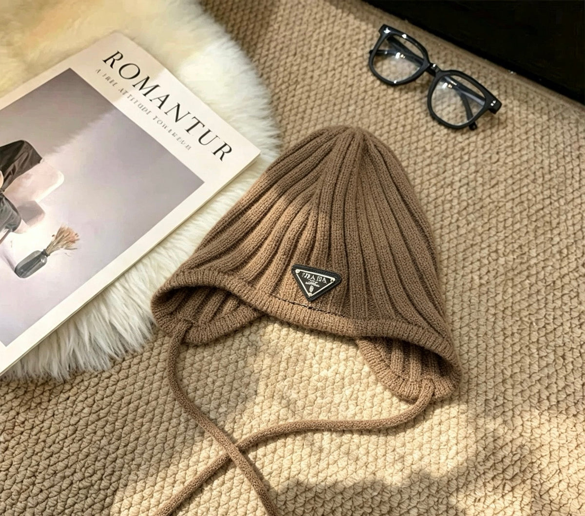 Prada Pastel Earflap Hat