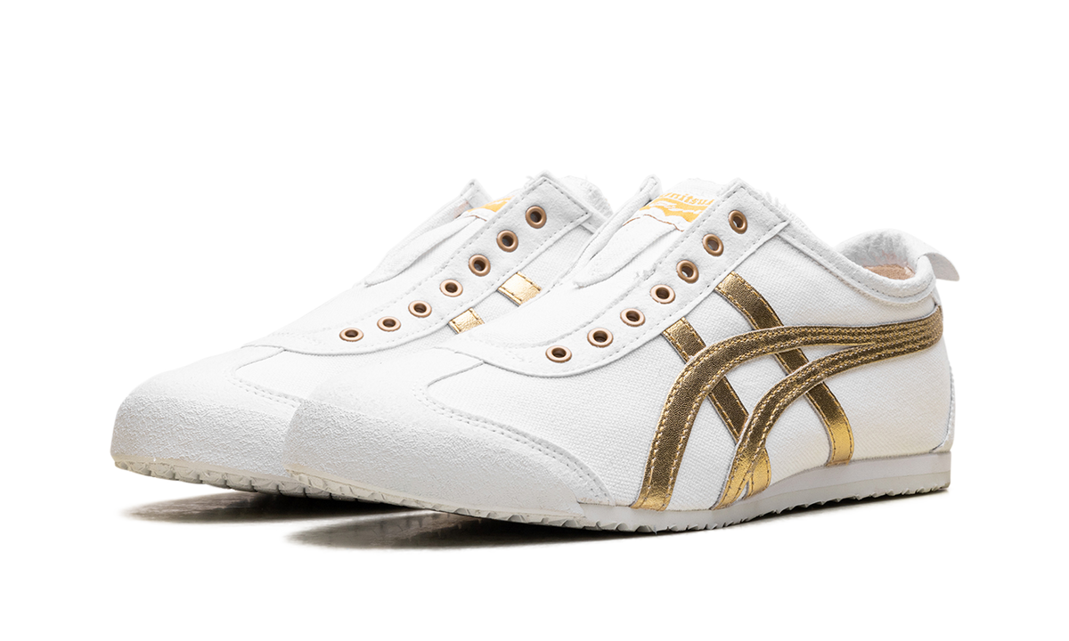 Onitsuka Tiger Mexico 66 Slip-On Sneakers - White Pure Gold
